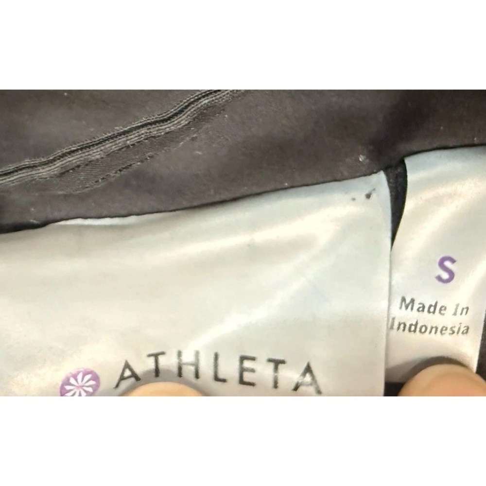Athleta Size Small Hooded Black Rain Jacket / Windbreaker - Picture 10 of 12